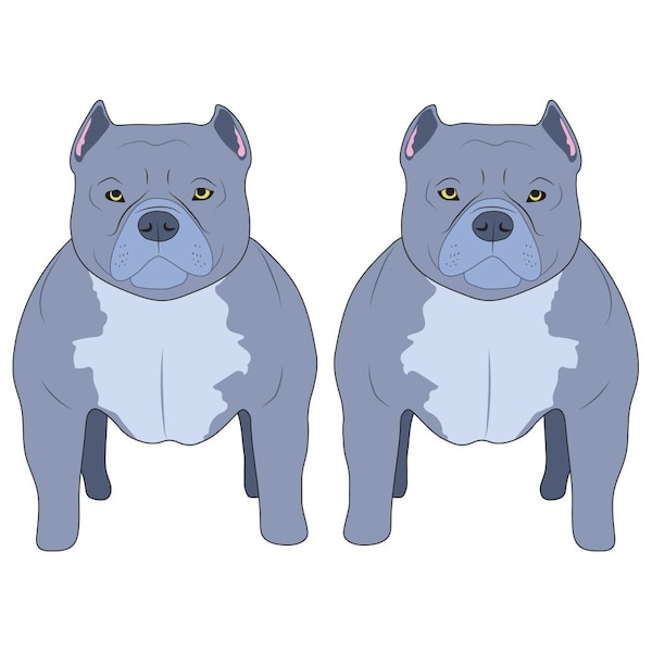American Bully Dog Decal, Dog Lover Decor Vinyl Sticker